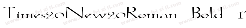 Times20New20Roman Bold 1755字体转换